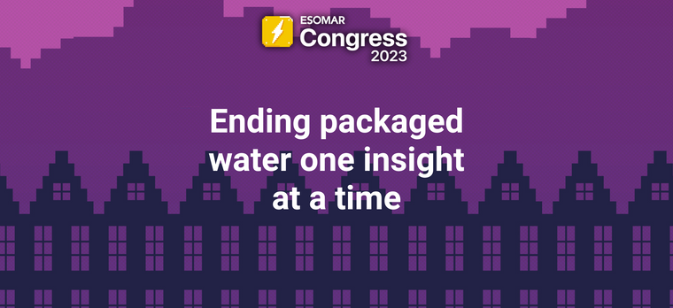 Ending packaged water one insight at a time