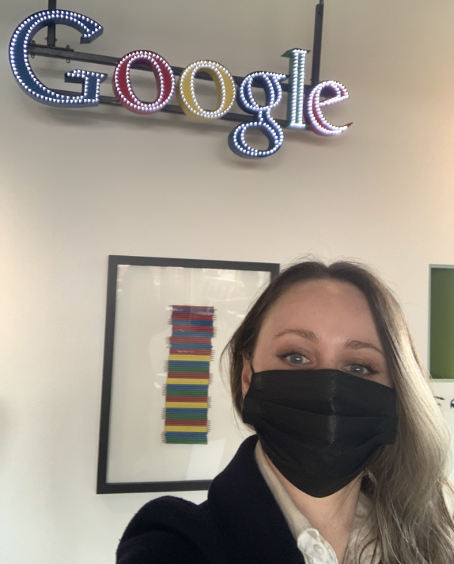 Sarah’s first day at the Google office after a year in the role.